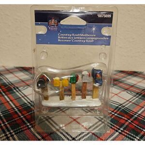 Lemax Country Road Mailboxes Mini Figurine Holiday Village Accessory